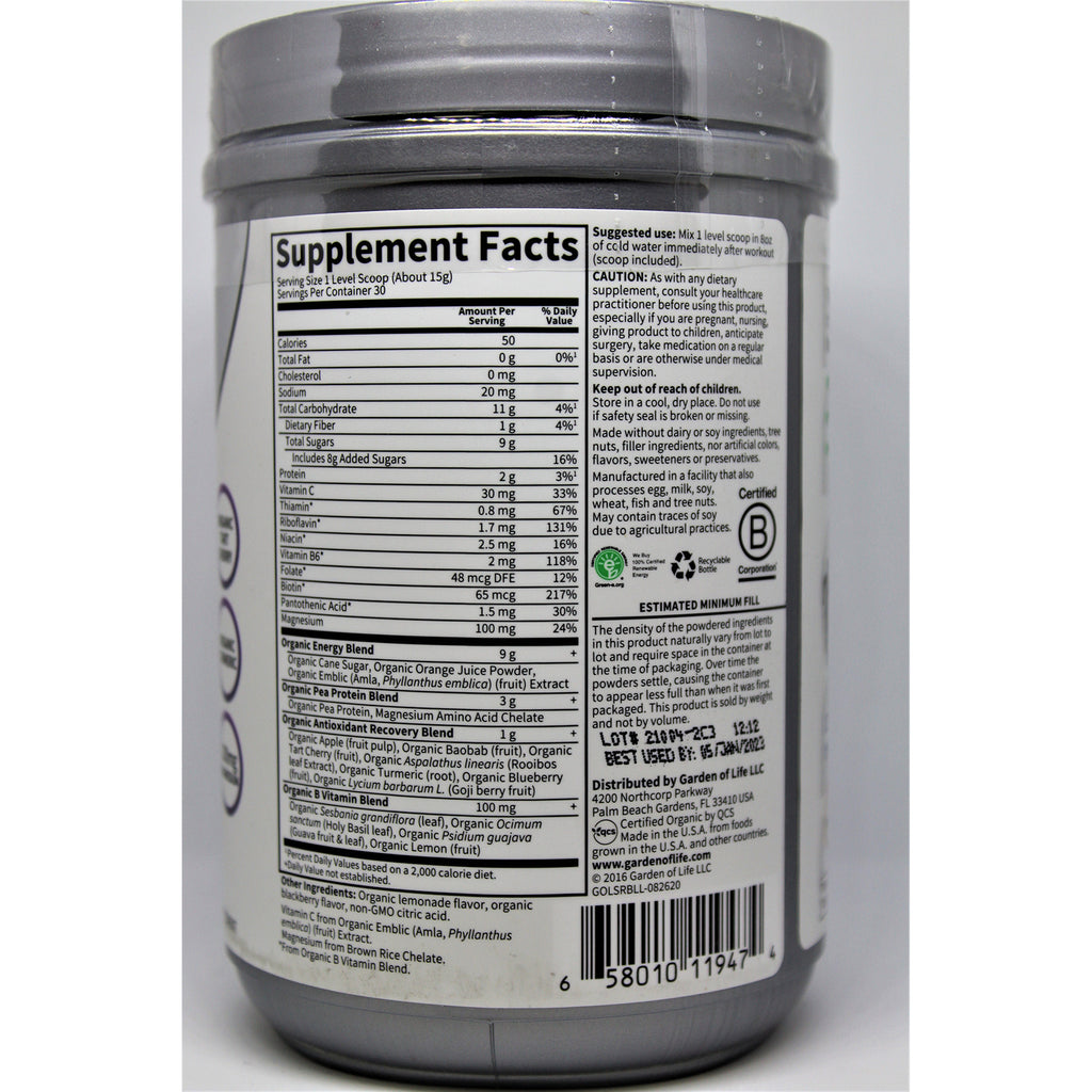 GLF231 | Back label showing Supplement Facts nutrition facts and ingredient panel on gray supplement container - Thumbnail