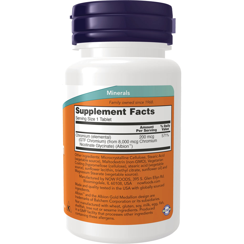 NWF824 | Back of white supplement bottle showing Supplement Facts panel and ingredient list - Thumbnail
