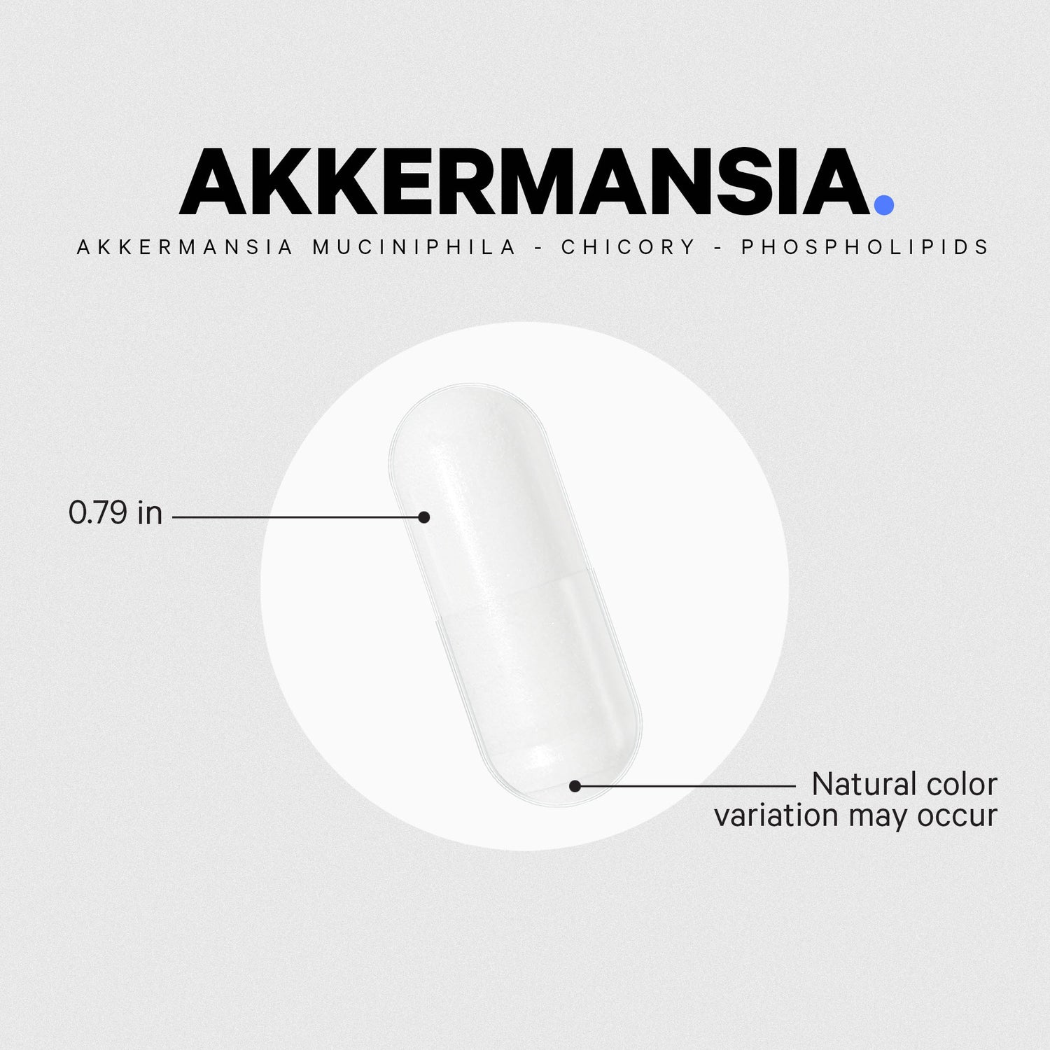 CDG001 | Transparent capsule shown with 0.79 in size and natural color variation note