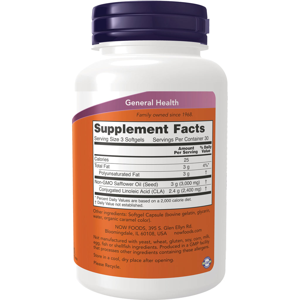 NWF039 | back of white supplement bottle showing Supplement Facts panel and ingredient information - Thumbnail