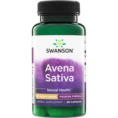 SWP022 | Swanson Avena Sativa Sexual Health herbal supplement, 575 mg per capsule, Passion Formula, 60 capsules