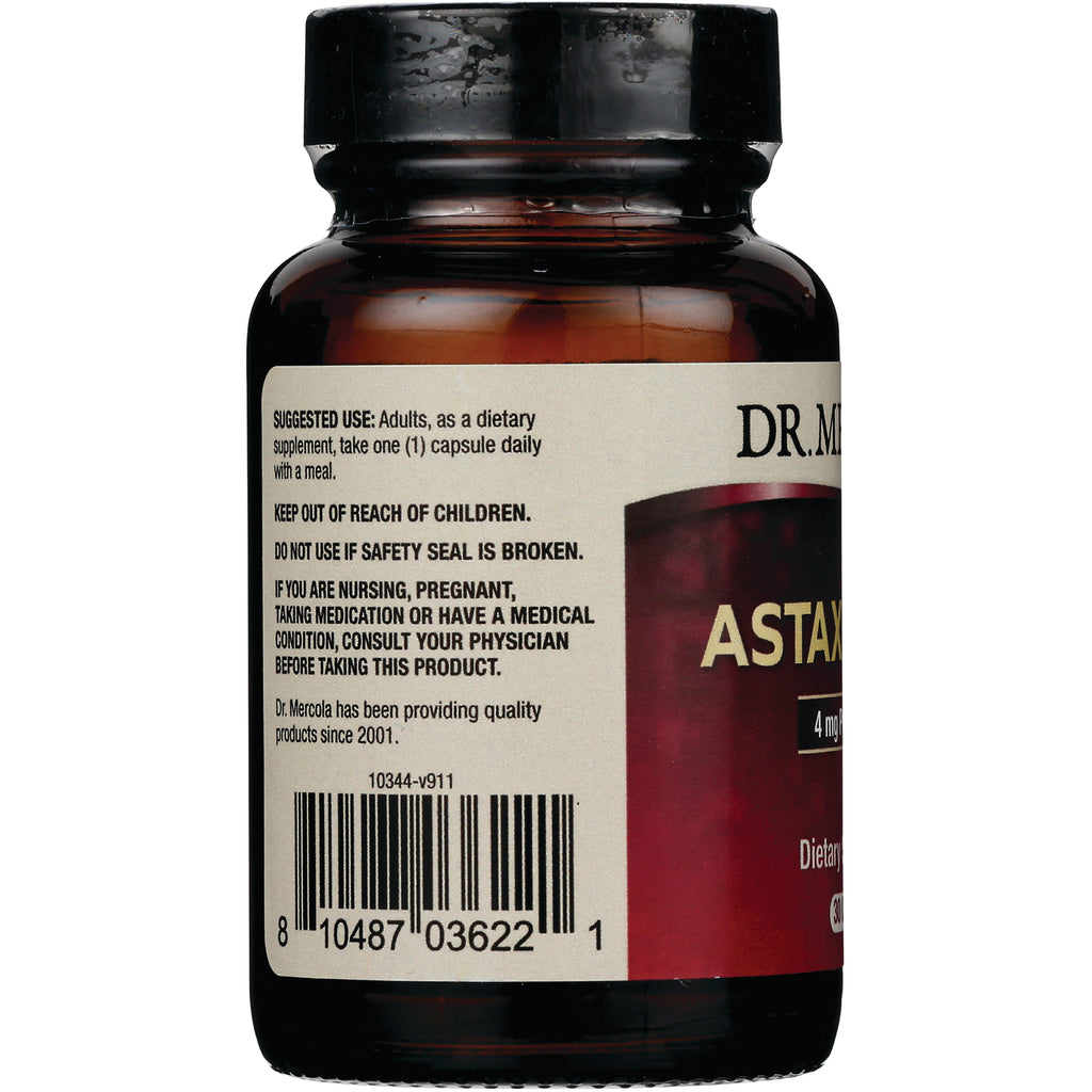 MRC107 | Back of amber supplement bottle showing safety instructions KEEP OUT OF REACH OF CHILDREN and barcode - Thumbnail