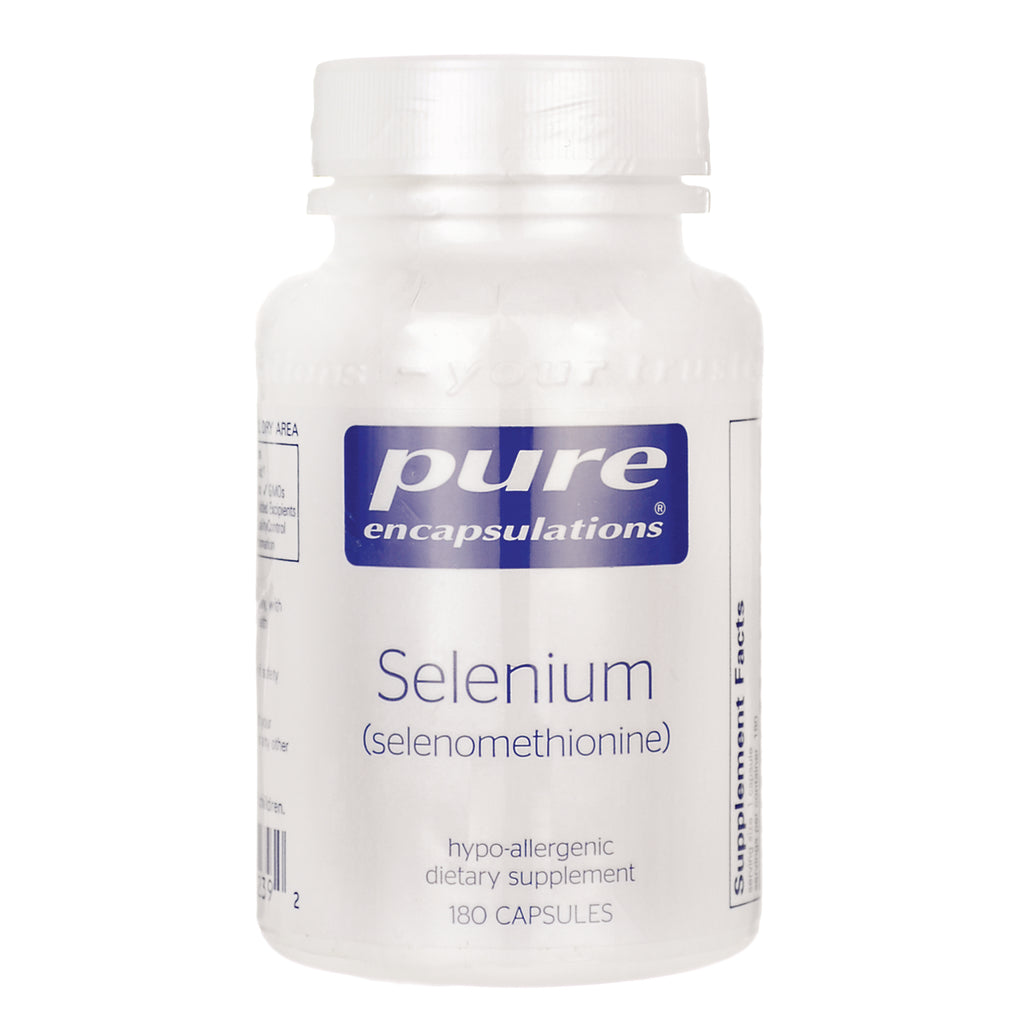 PRN172 | Pure Encapsulations Selenium (selenometionine) white supplement bottle, 180 capsules - Thumbnail
