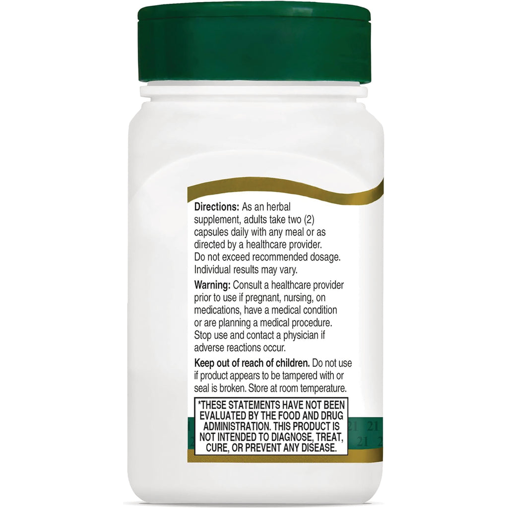CNT106 | back label of white supplement bottle showing directions, warnings, keep out of reach of children, and FDA disclaimer - Thumbnail