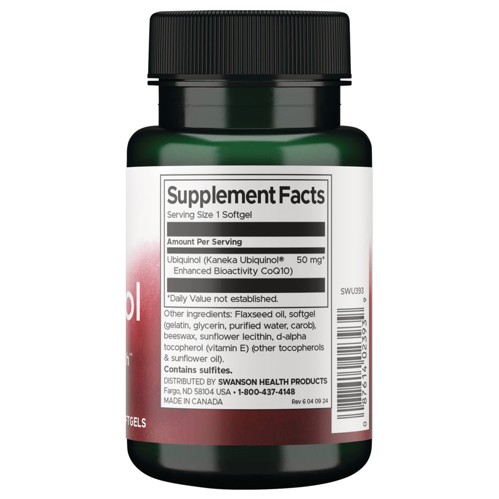 SWU393 | Back label with Supplement Facts - Thumbnail