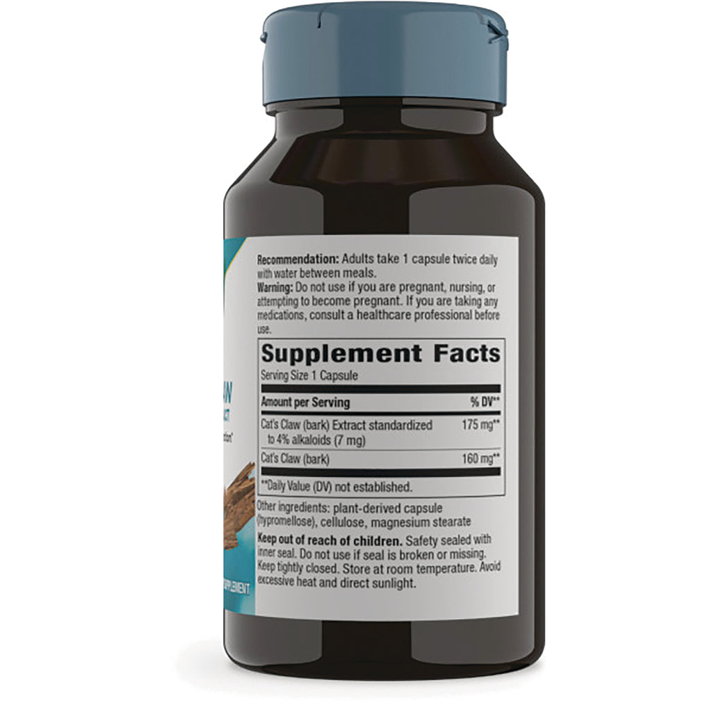 NW751 | Back of brown supplement bottle showing Supplement Facts panel with ingredients and warnings - Thumbnail