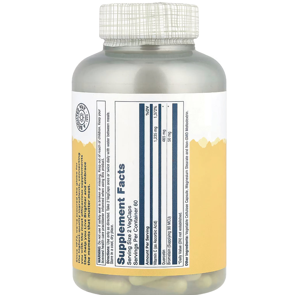 SLR221 | Back label showing Supplement Facts and ingredients panel - Thumbnail