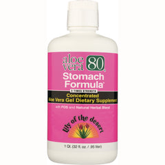 LIL038 | Bottle of aloe vera 80 Stomach Formula concentrated aloe vera gel dietary supplement 1 qt