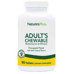 NTP193 | NaturesPlus Adult's Chewable multivitamin & mineral, pineapple flavor, 90 tablets