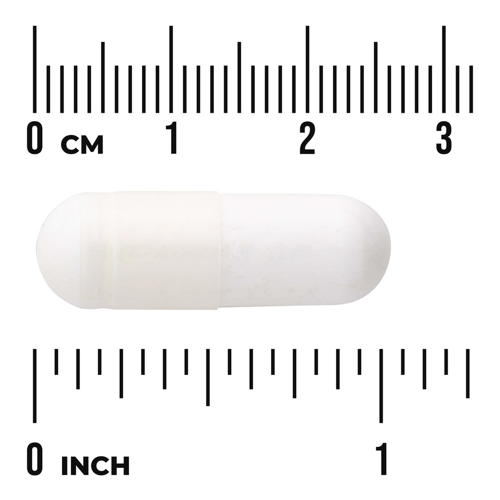 SWU662 | White capsule with size scale 03 cm and 01 inch - Thumbnail