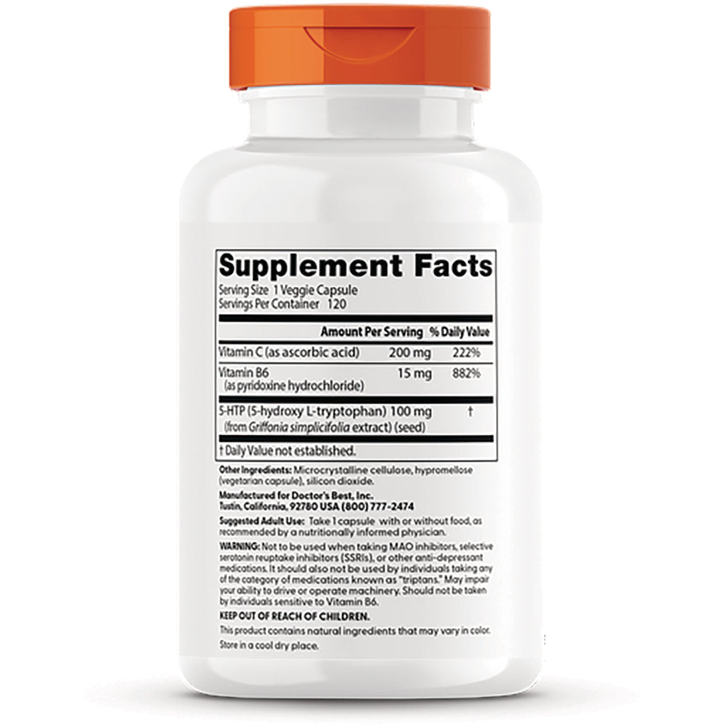 DB071 | back of white supplement bottle showing Supplement Facts label with serving size and ingredient list - Thumbnail