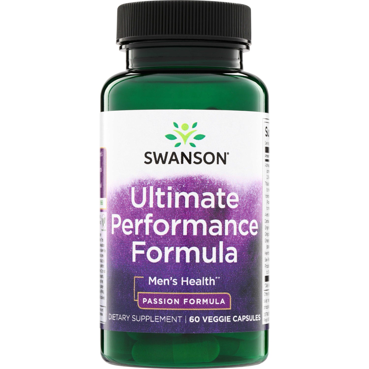SWP023 | Swanson Ultimate Performance Formula Men's Health Passion Formula, dietary supplement, 60 veggie capsules bottle