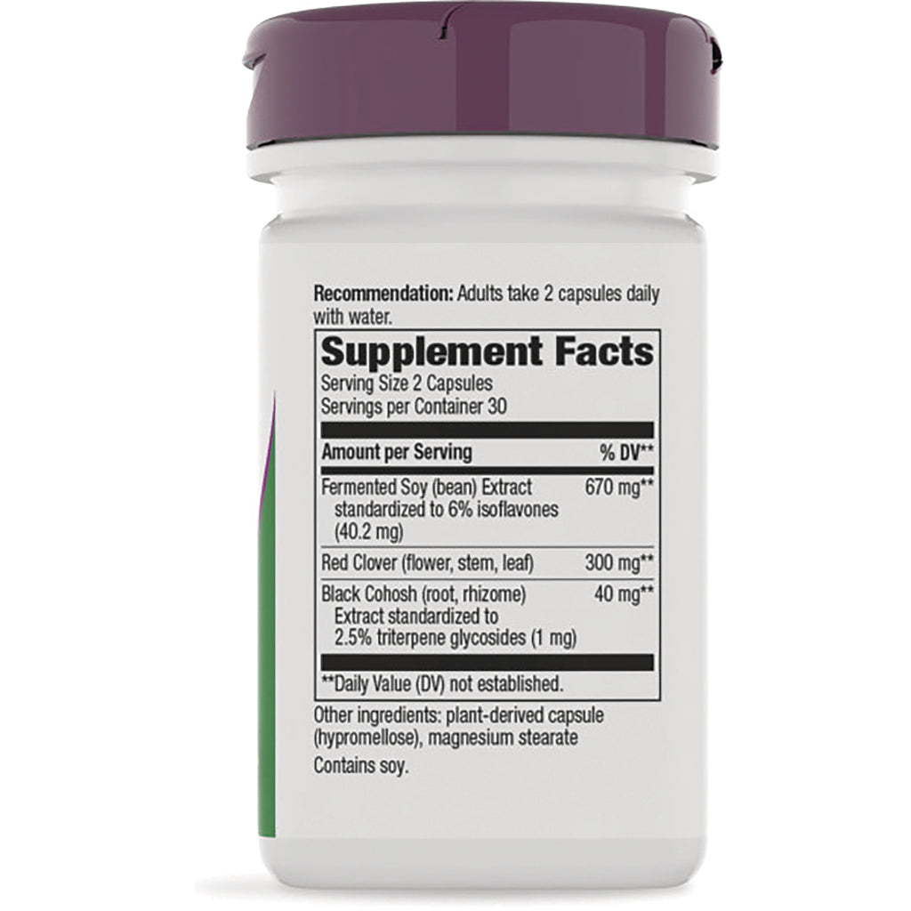 NW728 | Back of white supplement bottle with purple cap showing Supplement Facts panel and ingredients list - Thumbnail