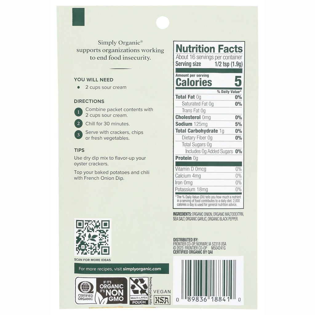 SMP005 | Back label with Nutrition Facts, directions, ingredients, QR code, and barcode - Thumbnail
