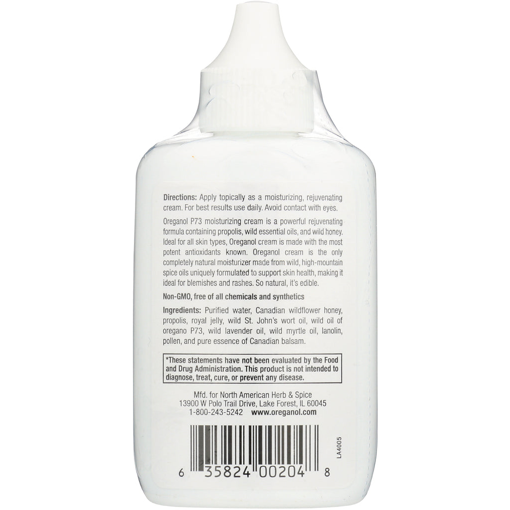 NHS007 | Back of white squeeze bottle showing directions, ingredients, FDA disclaimer and barcode - Thumbnail
