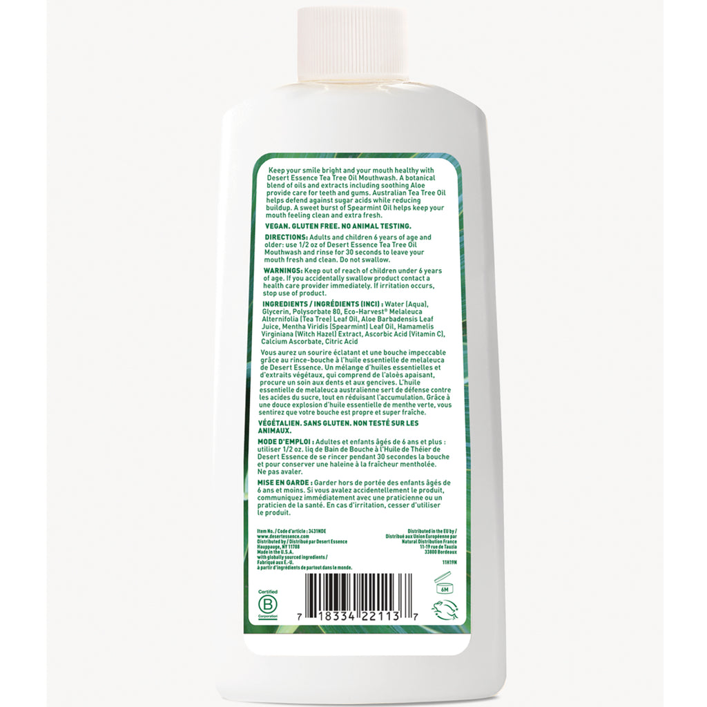 DST028 | back label of white bottle showing ingredients, directions, warnings, and barcode - Thumbnail