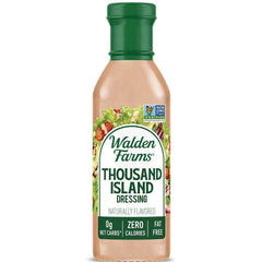 WAL020 | Walden Farms Thousand Island Dressing bottle, Non-GMO Project Verified, 0g net carbs, zero calories, fat free