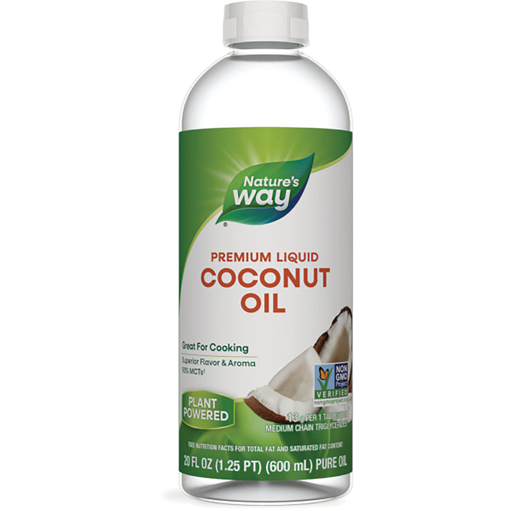 NW848 | Nature's Way premium liquid coconut oil bottle 20 fl oz - Thumbnail