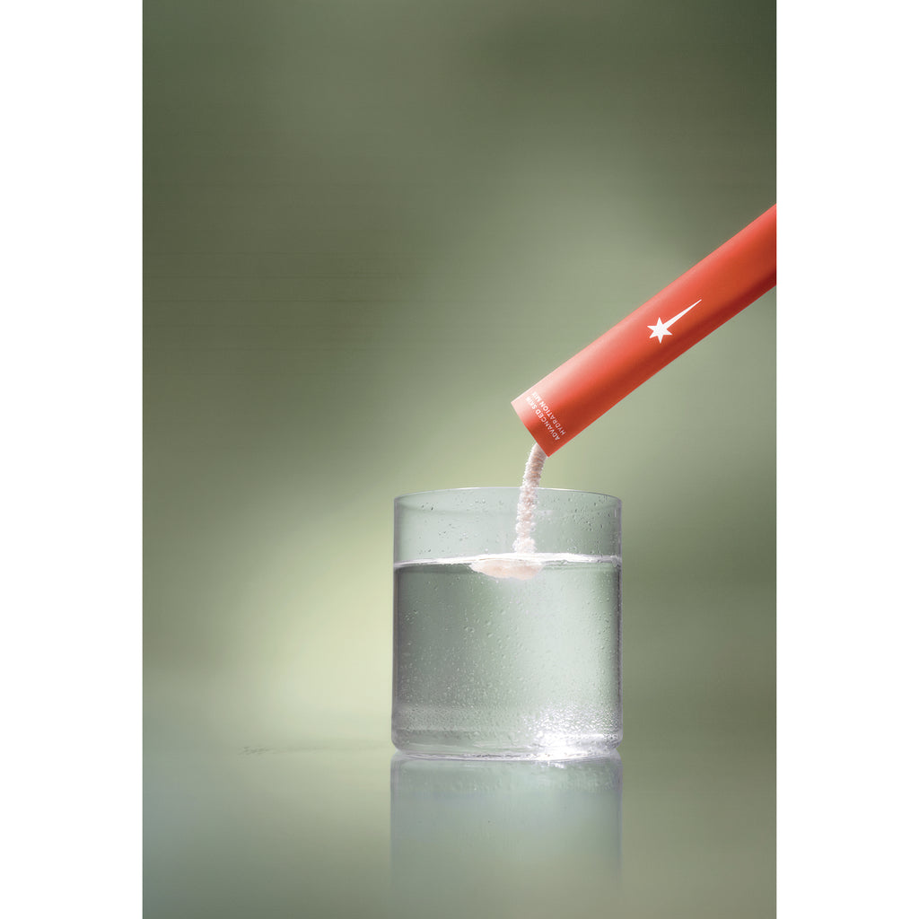 KTO003 | Red sachet pouring powder into a glass of water, with a star logo and Adventure Is All You Need text - Thumbnail