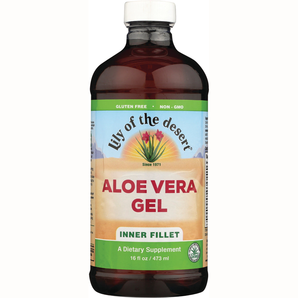 LIL002 | Lily of the Desert Aloe Vera Gel inner fillet bottle, 16 fl oz dietary supplement - Thumbnail