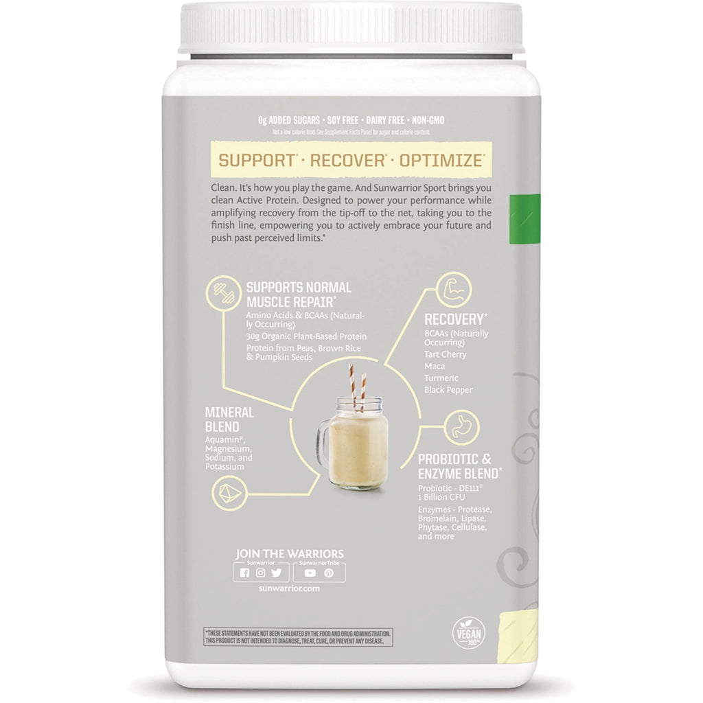 SNW045 | Back label with Support  Recover  Optimize and muscle repair, recovery, and probiotic blend highlights - Thumbnail