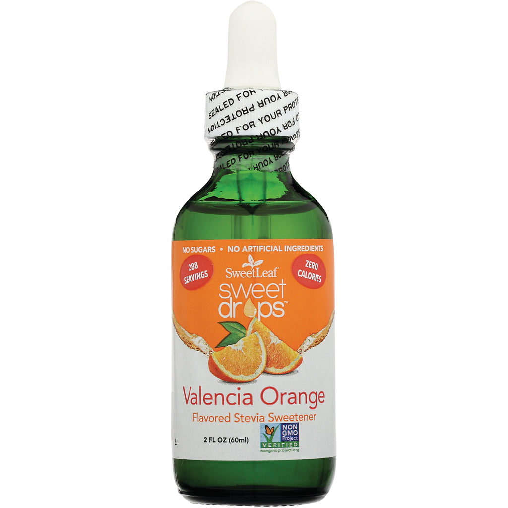 WA047 | SweetLeaf Sweet Drops Valencia Orange Flavored Stevia Sweetener, 2 fl oz dropper bottle - Thumbnail