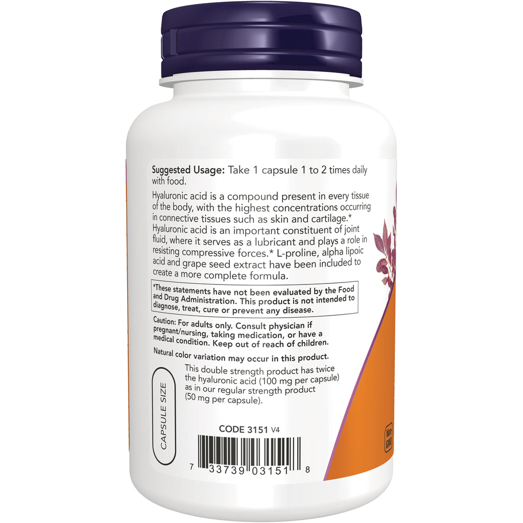 NWF1108 | Back label showing suggested usage, warnings, detailed text, and barcode on white supplement bottle - Thumbnail