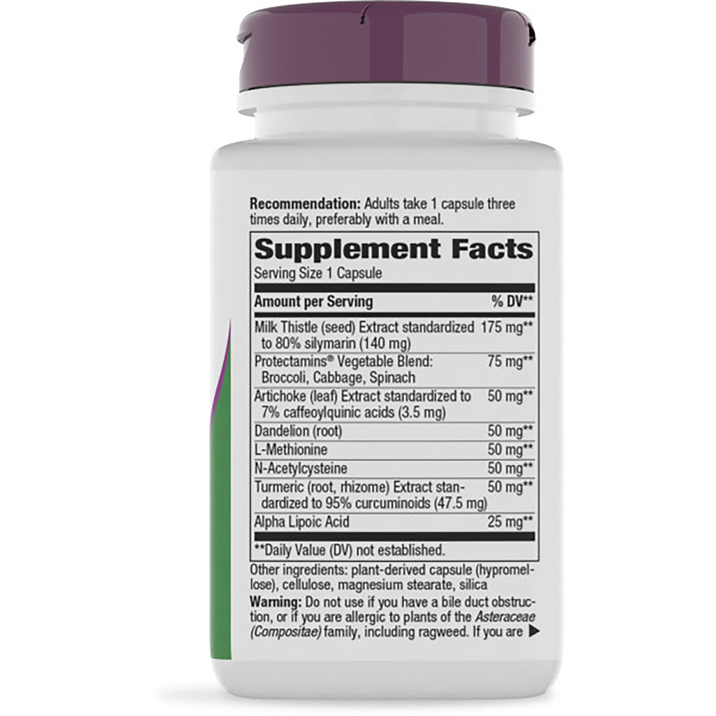 NW604 | brown supplement bottle back showing Supplement Facts label and warnings - Thumbnail