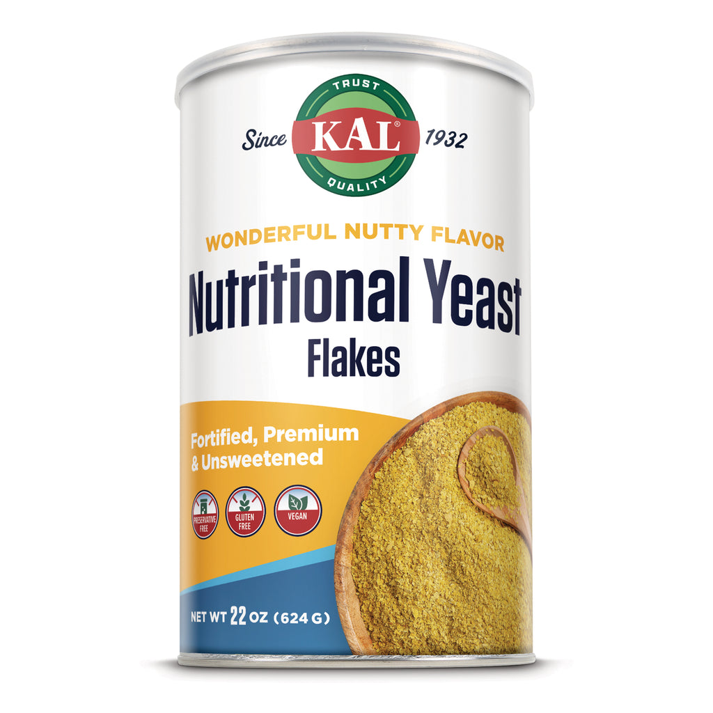 KL485 | KAL Nutritional Yeast Flakes canister, 22 oz, fortified vegan seasoning - Thumbnail