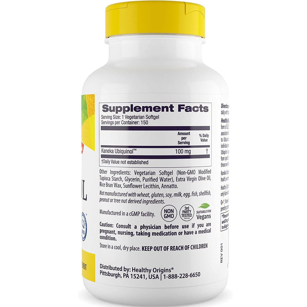 HRG189 | Back of white supplement bottle showing Supplement Facts panel, ingredients list, cautions and manufacturer information - Thumbnail