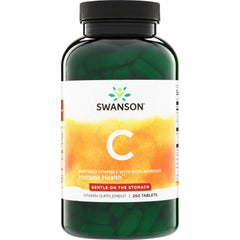 SW946 | Swanson Buffered Vitamin C with Bioflavonoids, Immune Health, Gentle on the Stomach, 250 tablets