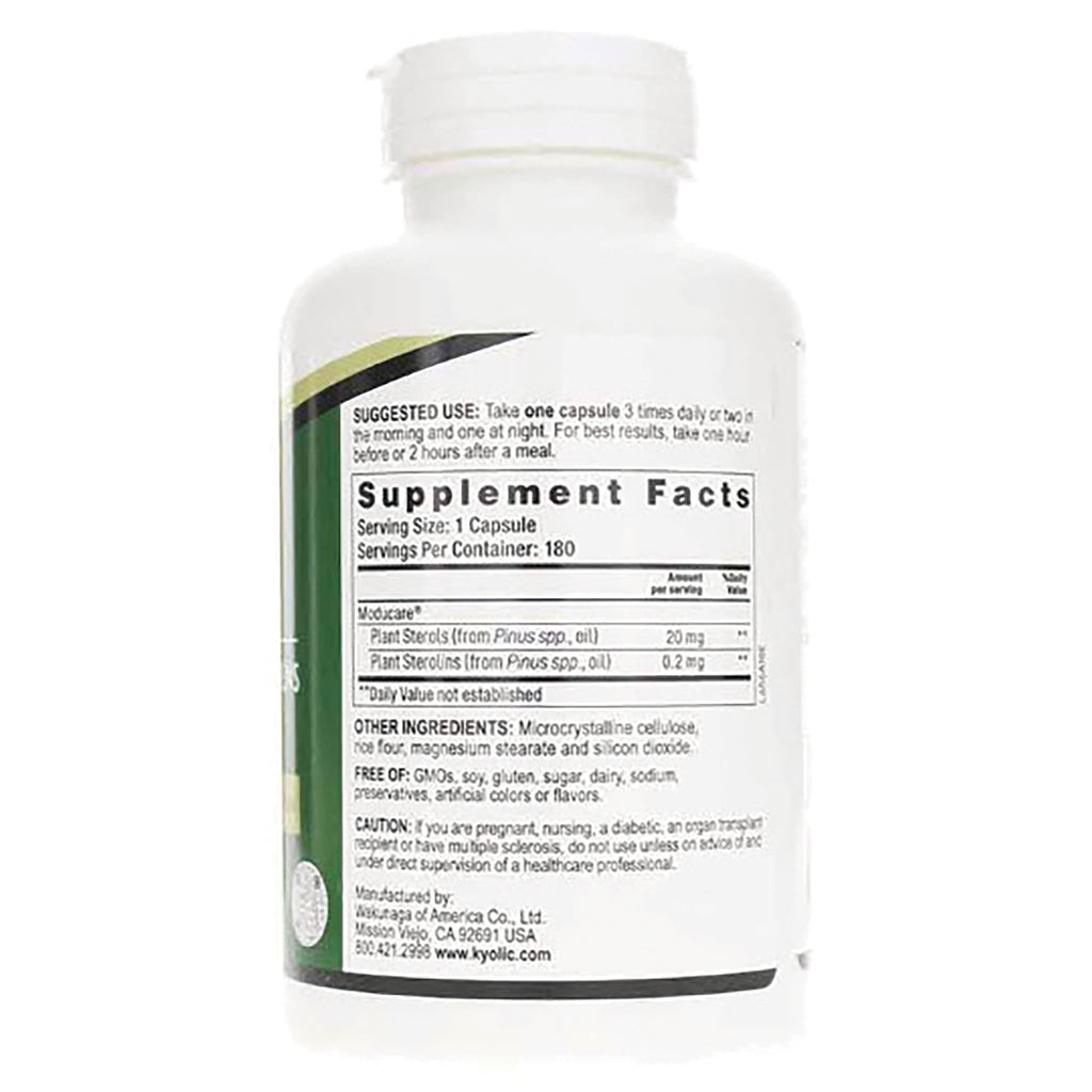 KY079 | Back label showing Supplement Facts panel, serving size and other ingredients on white bottle - Thumbnail