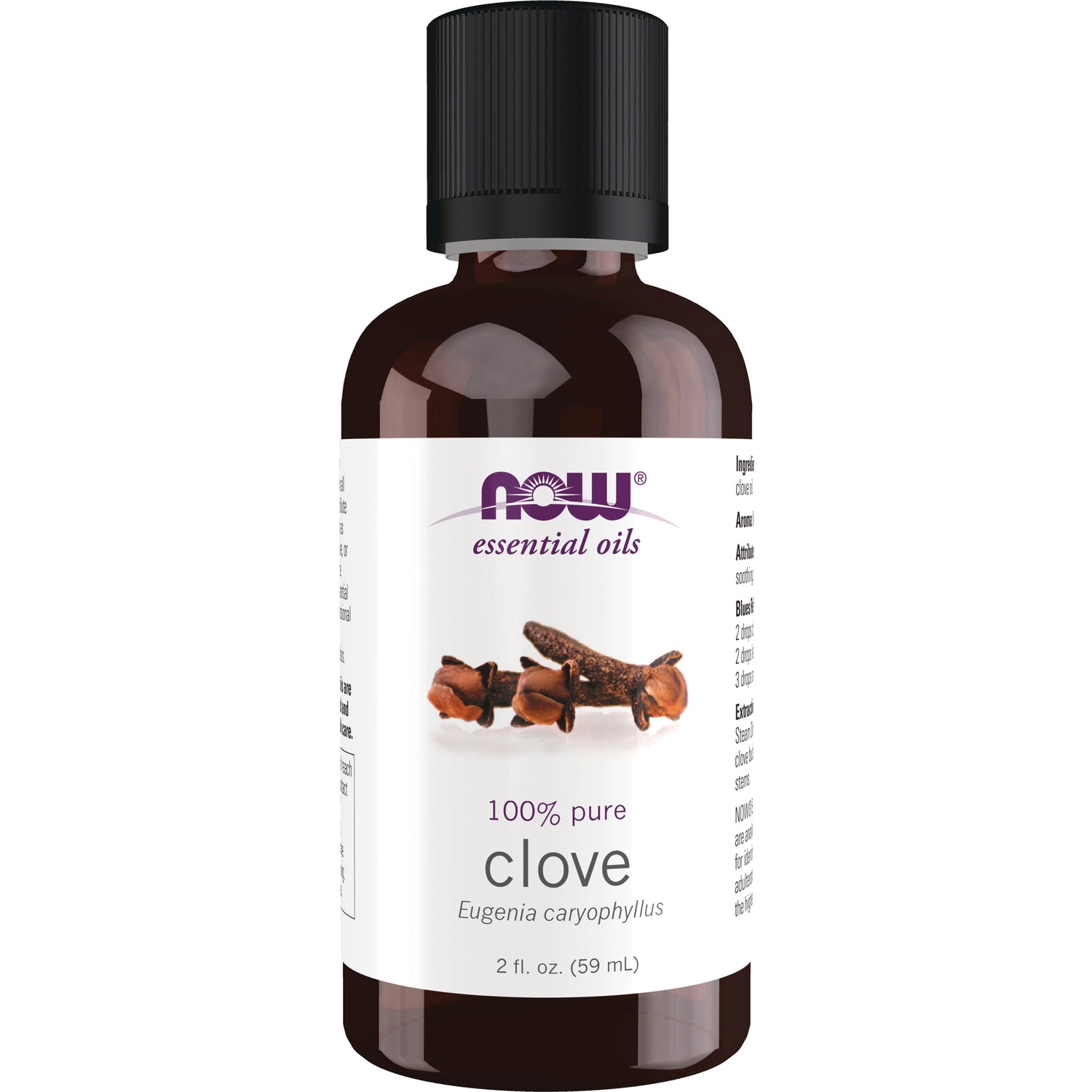 NWF235 | NOW essential oils 100% pure clove (Eugenia caryophyllus) 2 fl oz bottle