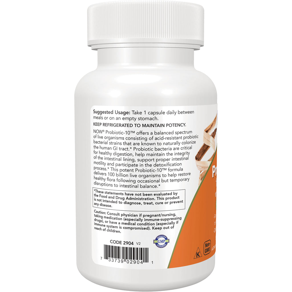 NWF1460 | back of white supplement bottle label showing suggested usage, warnings and barcode - Thumbnail