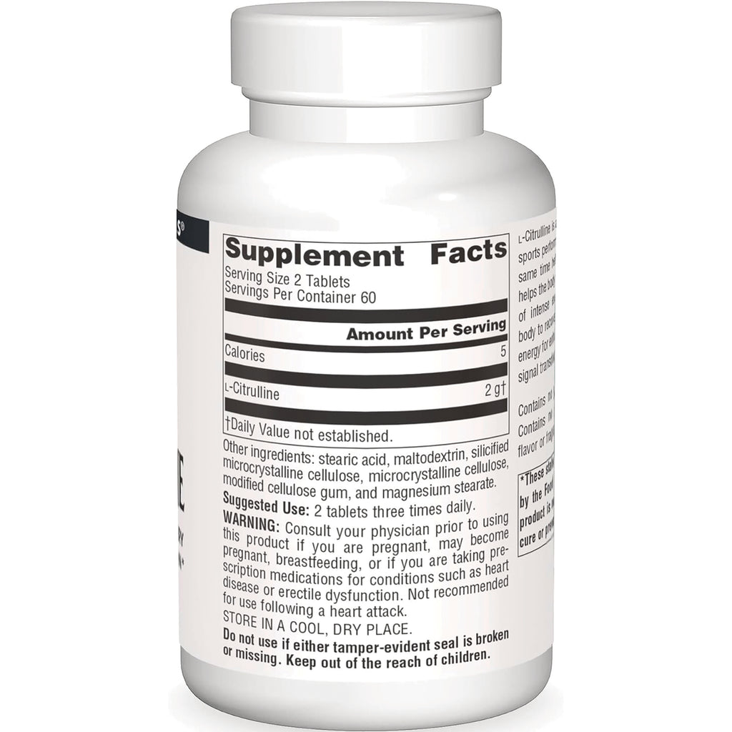 SN673 | Supplement bottle back label with Supplement Facts, ingredients, suggested use, and warning text - Thumbnail