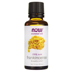 NWF1307 | NOW essential oils frankincense 100% pure 1 fl oz amber glass bottle with black cap