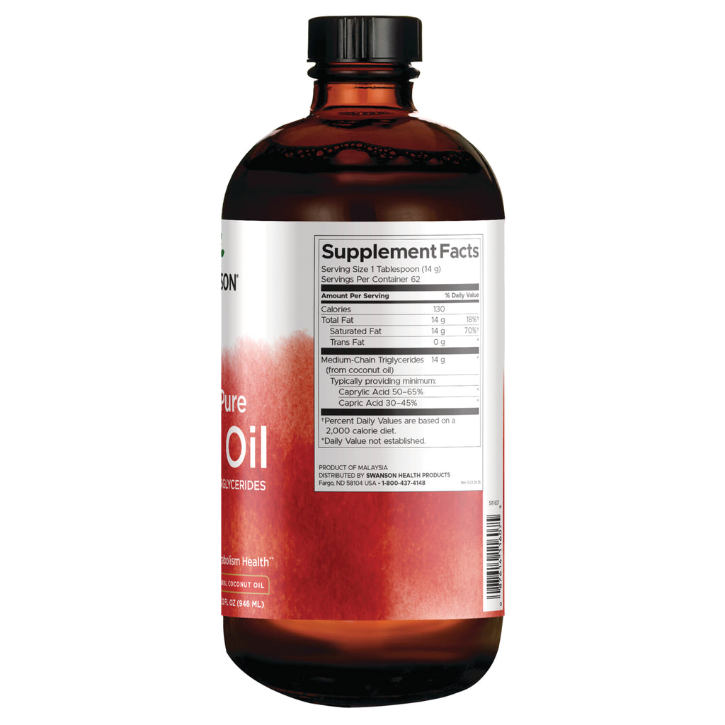 SW1607 | Back of bottle showing Supplement Facts panel and barcode - Thumbnail