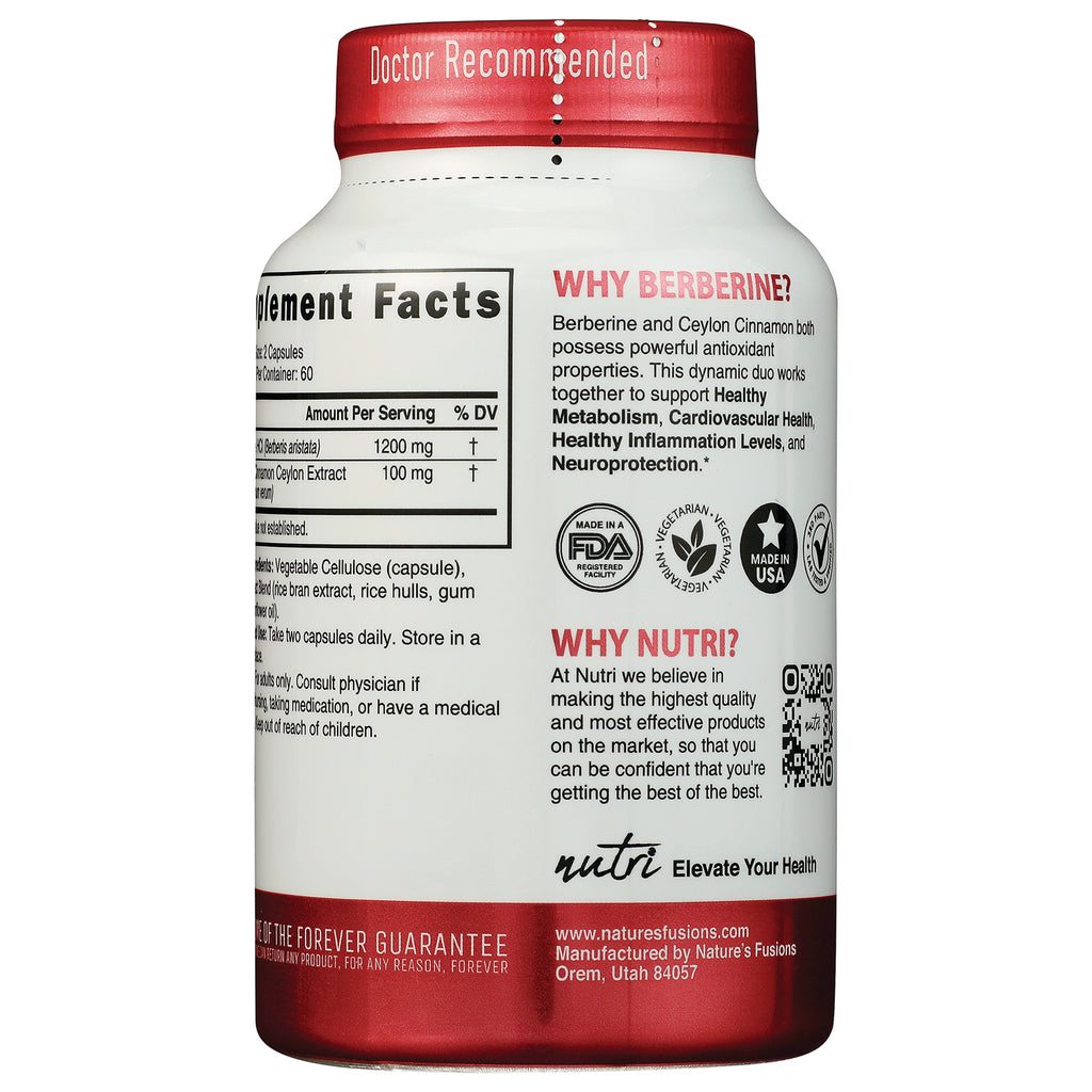 NFU001 | Back of white supplement bottle showing portion of Supplement Facts label and other ingredients - Thumbnail