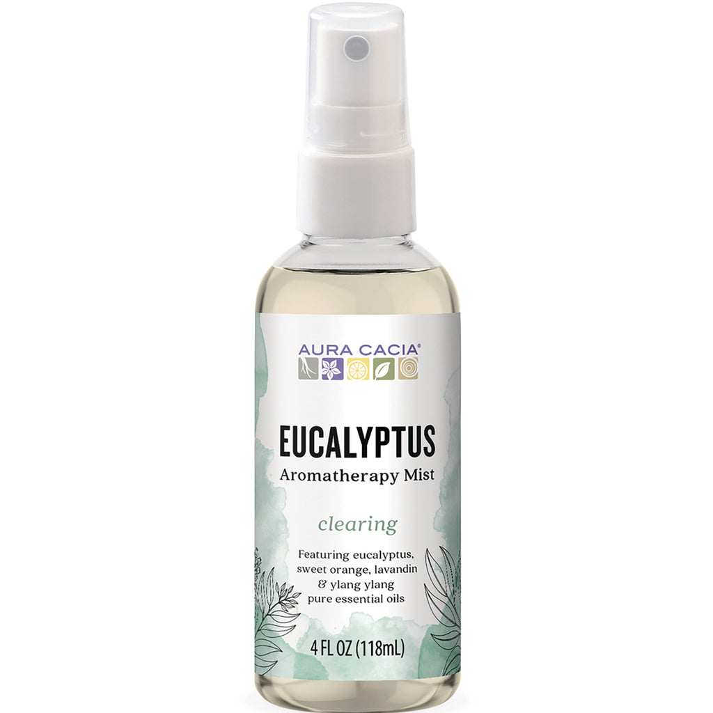 ARC051 | Aura Cacia Eucalyptus aromatherapy mist spray, clearing, 4 fl oz (118 mL) - Thumbnail