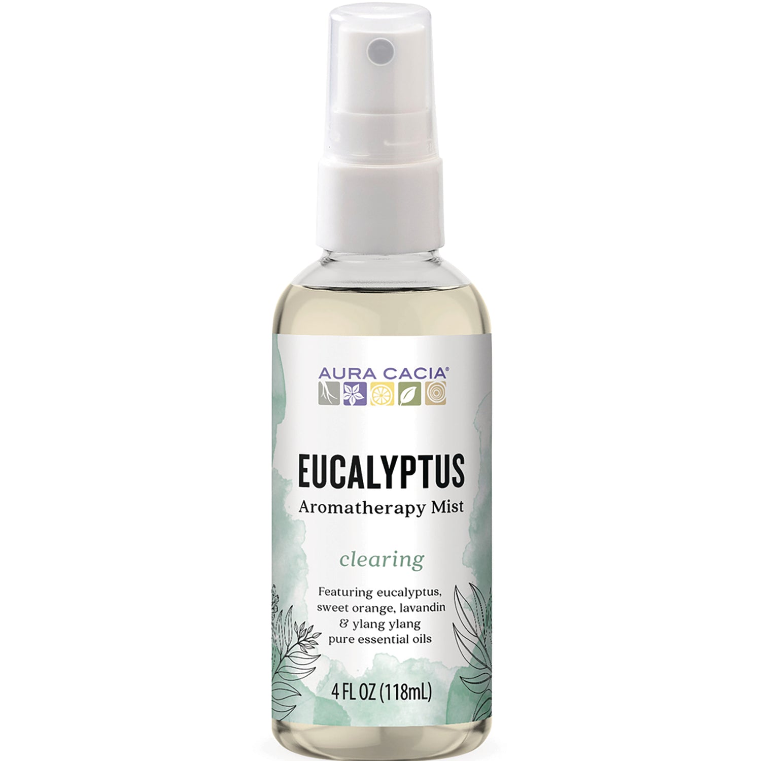 ARC051 | Aura Cacia Eucalyptus aromatherapy mist spray, clearing, 4 fl oz (118 mL)