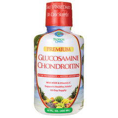TPL006 | Tropical Oasis Glucosamine Chondroitin liquid supplement with MSM & Vitamin C, 16 fl oz bottle