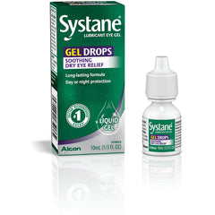 ACN014 | Systane Lubricant Eye Gel Gel Drops for soothing dry eye relief, 10 mL box and bottle