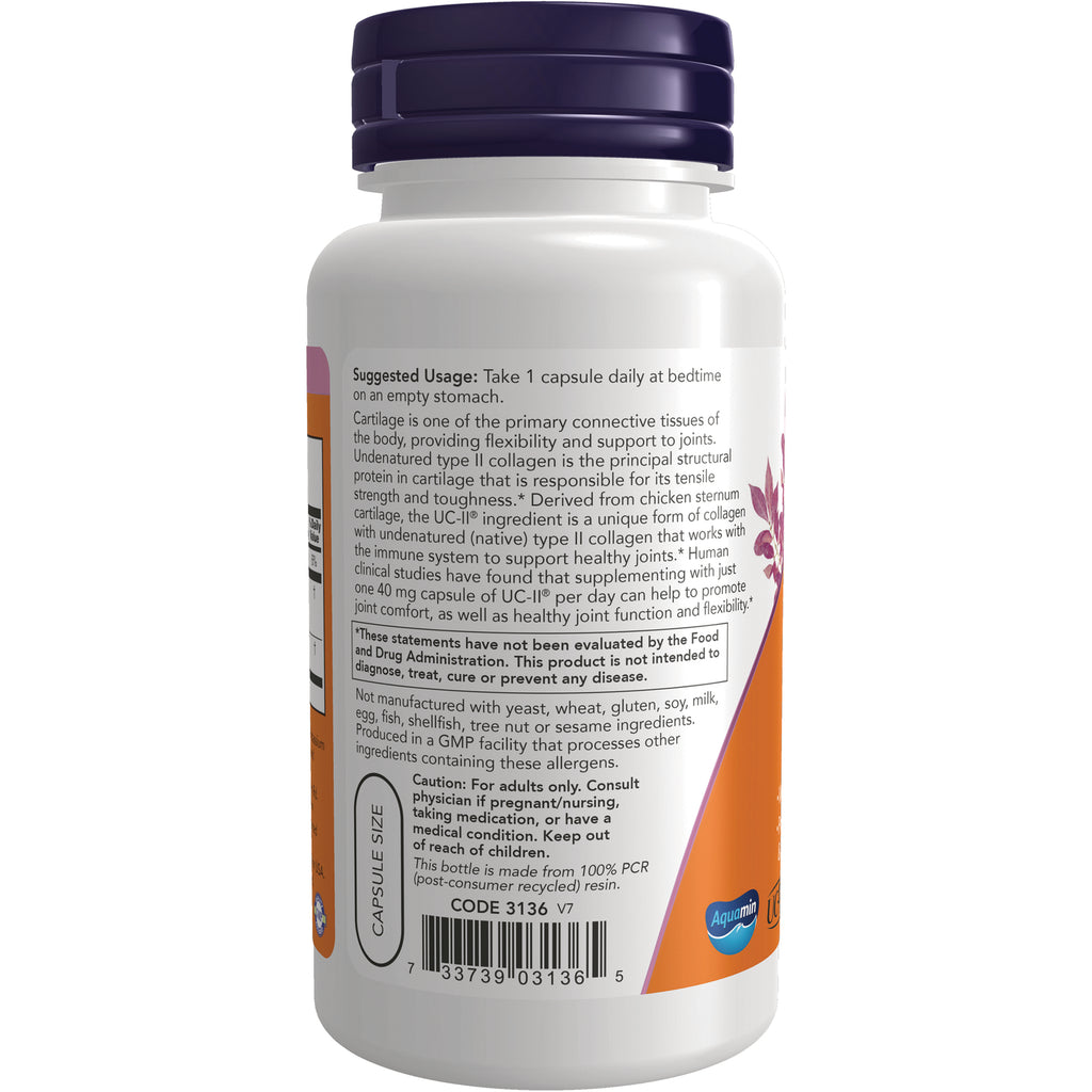 NWF1314 | Back label of white supplement bottle showing suggested usage instructions, caution text, and barcode - Thumbnail