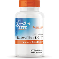 DB299 | Doctor's Best Boswellia + UC-II supplement bottle, supports joint health, 60 veggie caps