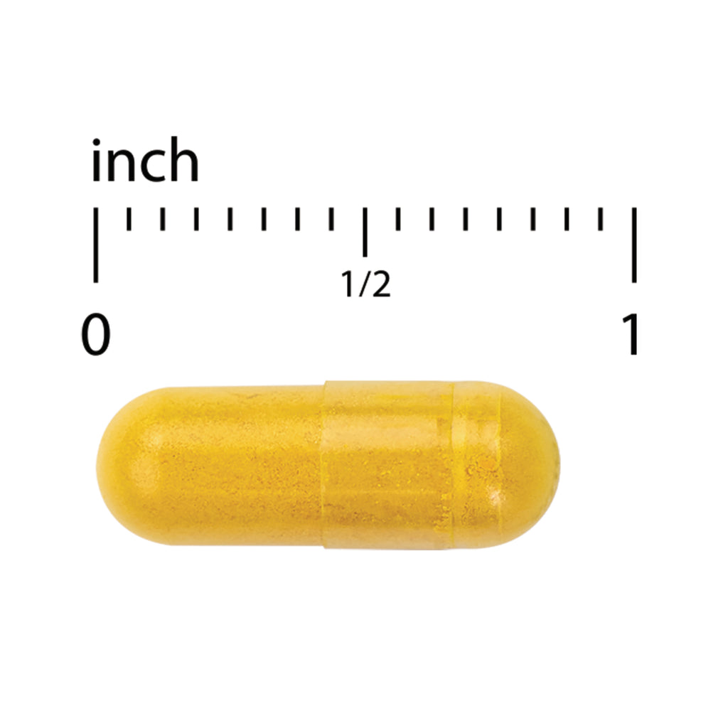 EUR068 | yellow capsule on white background with inch scale showing 0, 1/2, and 1 - Thumbnail