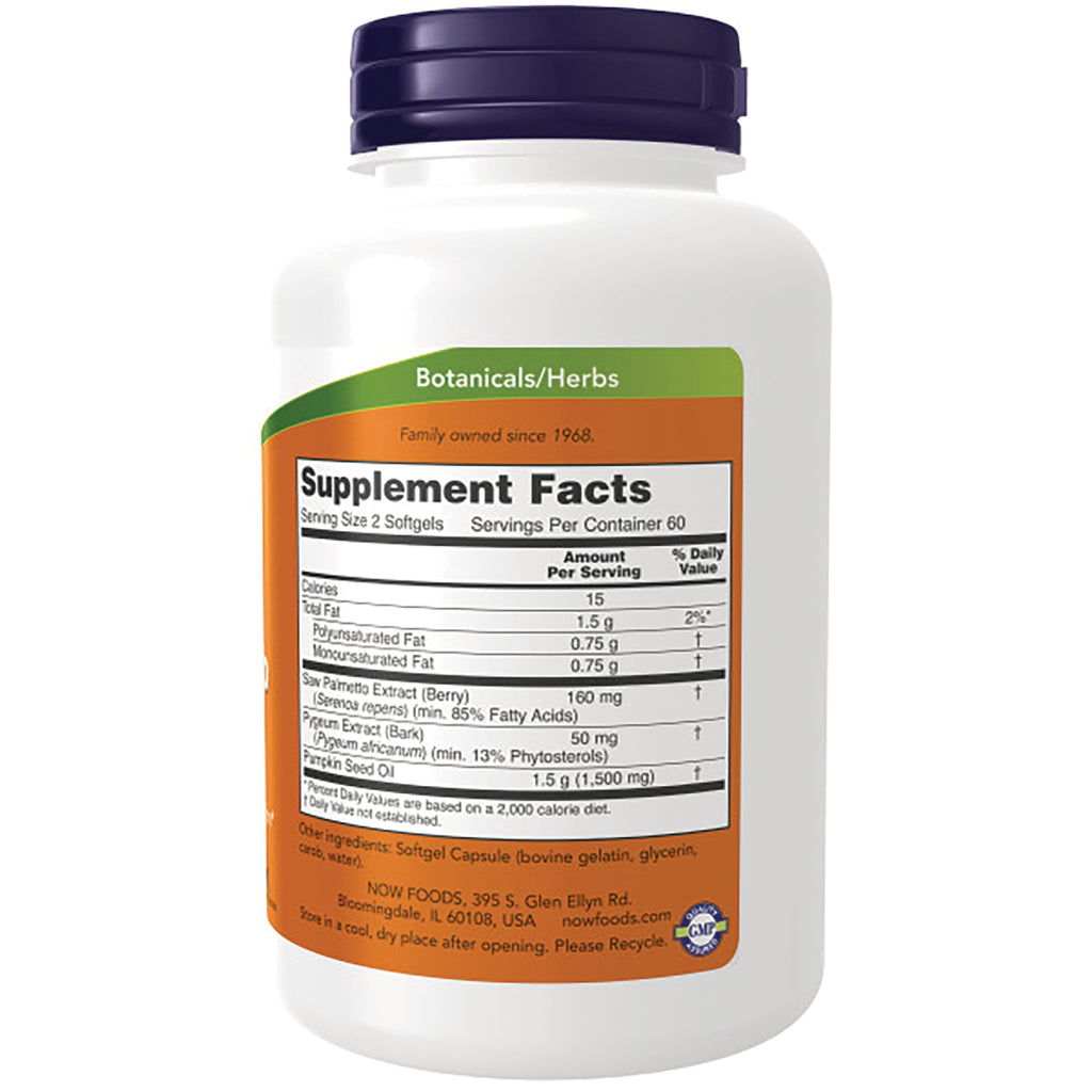 NWF936 | Back of white supplement bottle showing Supplement Facts panel and Botanicals/Herbs label - Thumbnail