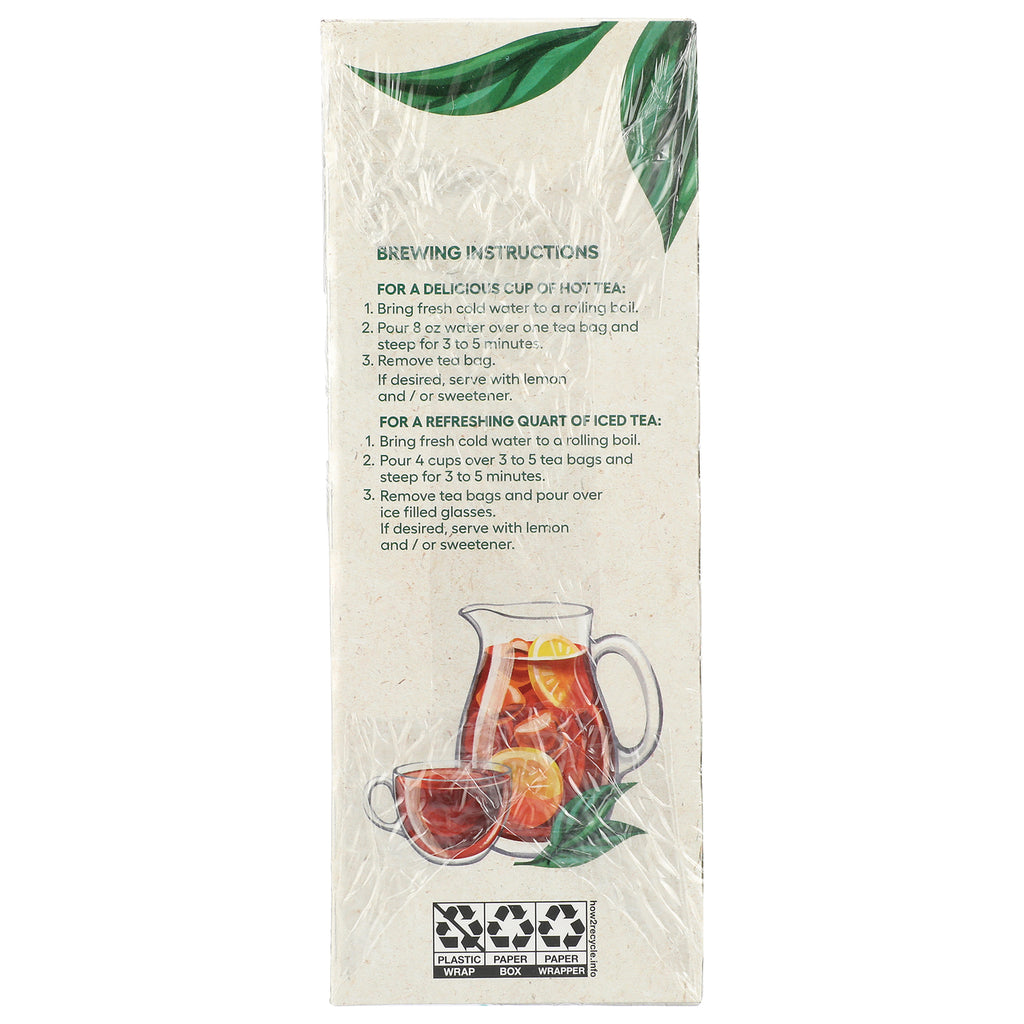 NWM024 | product side panel with brewing instructions and illustration of a pitcher and cup of iced tea - Thumbnail