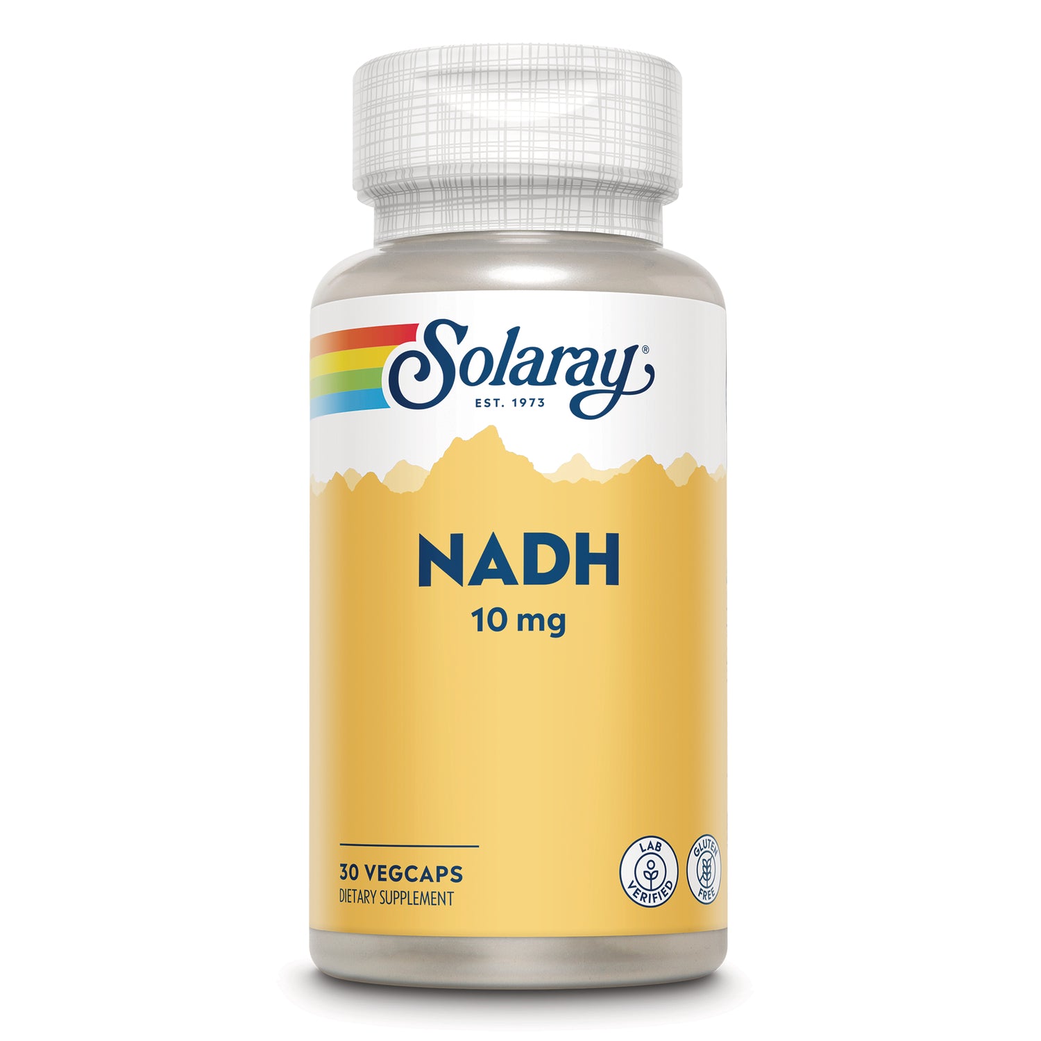 SLR538 | Solaray NADH 10 mg, 30 VegCaps dietary supplement bottle