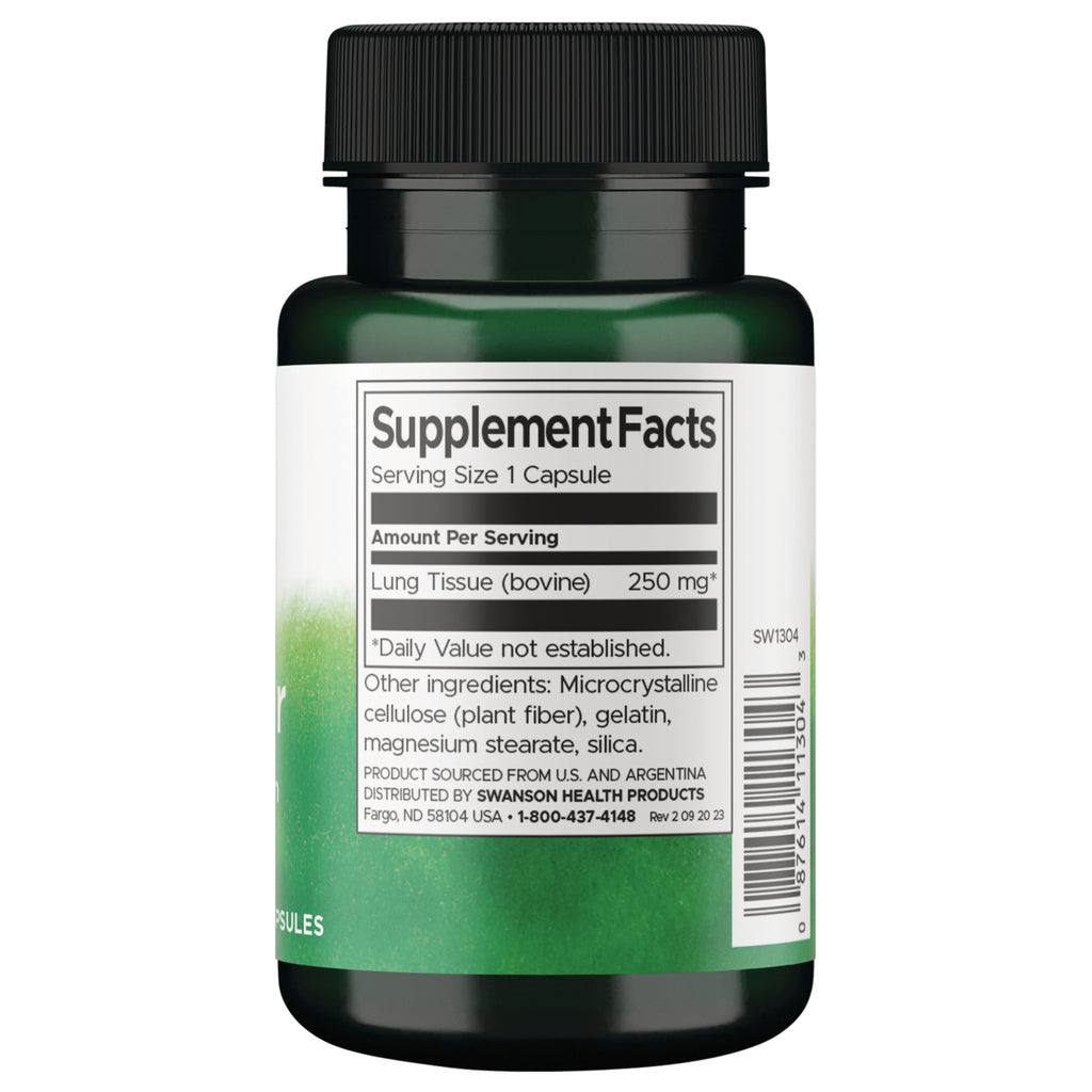 SW1304 | Back label with supplement facts and serving information - Thumbnail