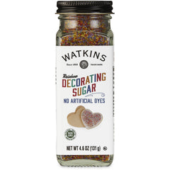 WTK021 | Watkins Rainbow Decorating Sugar, no artificial dyes, 4.6 oz